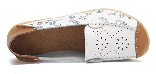 Image of VenusCelia Women's Floral Comfort Walking Flat Loafer