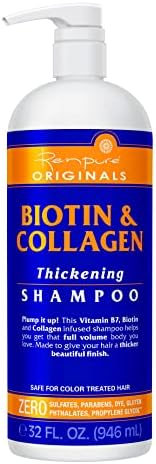 Renpure Originals Biotin & Collagen Thickening Shampoo, 32 Fl Oz (Pack of 1)