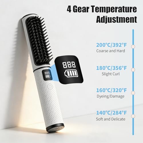 Cepillo Plancha de Pelo Mini Portátil Inalámbrico miniatura 3