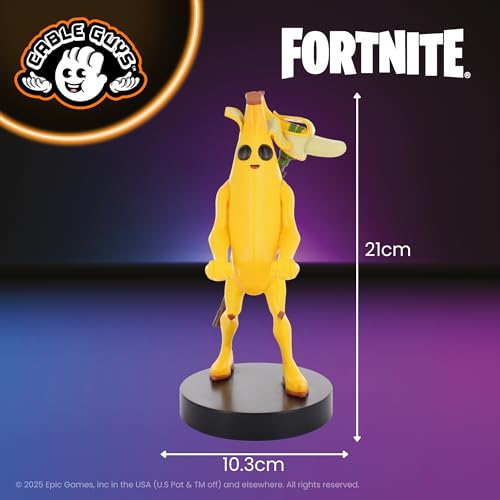 Cable Guys - Fortnite Peely Gaming Accessories Holder & Phone Holder for Most Controller (Xbox, Play Station, Nintendo Switch) & Phone