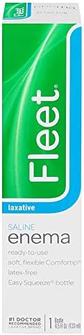 Fleet Enema Saline Ready to Use - 4.5 oz (6 Pack)