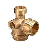 Gewindegröße: 1/2 Zoll PT, 3/8 Zoll PT, 1/8 Zoll PT. Gesamtgröße (L x B x H): 44,6 x 35,4 x 28,6 mm. Bitte vor dem Kauf die Kompatibilität prüfen.