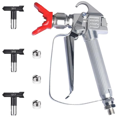 JWGJW Airless Paint Spray Gun High Pressure 3600PSI with Nozzle