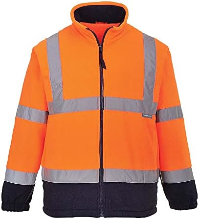 Portwest Hi-Vis Two Tone Fleece, Size: XXXL, Colour: Orange/Navy, F301ONRXXXL