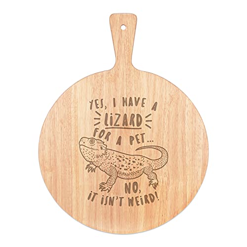 Planche à pizza grand format anti-brûlure en bois avec poignée intégrée - 2