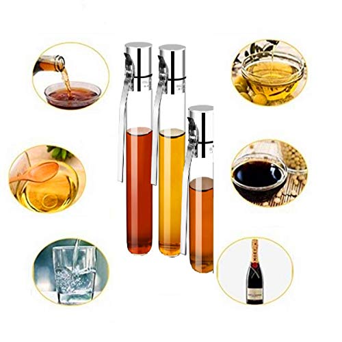 Botella de aceite comestible y salsa de soja en vidrio de 450 ml antipolvo 4