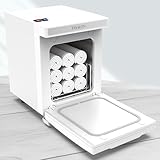 TASALON 5L Towel Warmer Hot Cabinet Box, Aluminum Inner Chamber, Removable Tray, Fast Heating for Beauty Spa Salon Massage - White