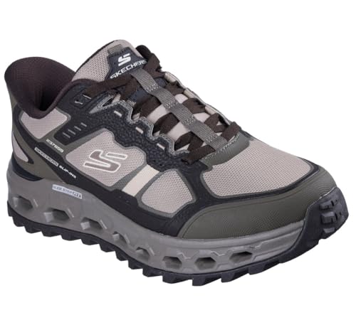 Image of Skechers Men Slip-ins: Glide-Step AT All-Terrain - Rock Fence Creek, Brown Taupe, Size 8.5