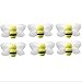 Bumblebee Decor 2" Yellow Mini X-Small Smiling Nylon Mesh Bumble Bees 6 Piece Decorations Set Decorate Baby Nursery Bedroom Girls Room Wall Wedding Birthday Party Shower Crafts Scrapbooks Invitations DIY