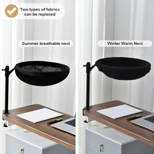 Perchoir pour chat de bureau rotatif à 360° avec housse lavable - 3