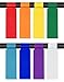 Mini Skater 240 Labels 8 Sheet Colorful Waterproof Cord Labels Tags Write on Stickers Tear Resistant Flexible Works Cord Identification Labels for Laser Printer (8 Sheet (240 Labels))