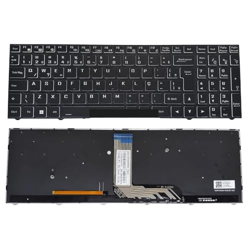 Clavier rétroéclairé de rechange pour réparer un Clevo PB70 PB50