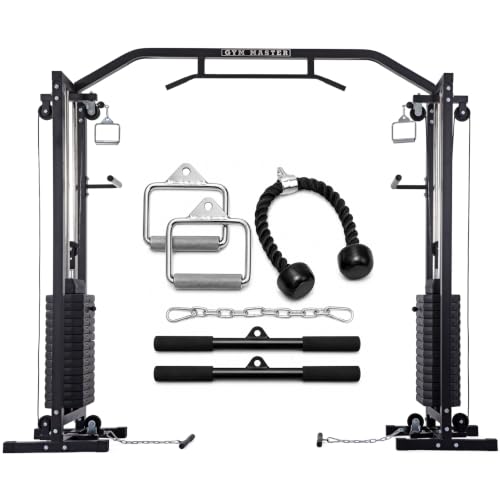 GYM MASTER Cable Crossover Machine with 180kg Weight Stack & Pull Up Bar