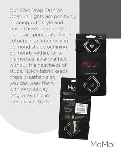 Image of MeMoi Chic Drop Fashion Opaque Tights