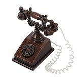 Conception détaillée : fabriqué avec des détails complexes, ce téléphone semble incroyablement réaliste, ce qui en fait un ajout approprié à toute scène miniature ou maison de poupée, figurine miniature, téléphone accessoire