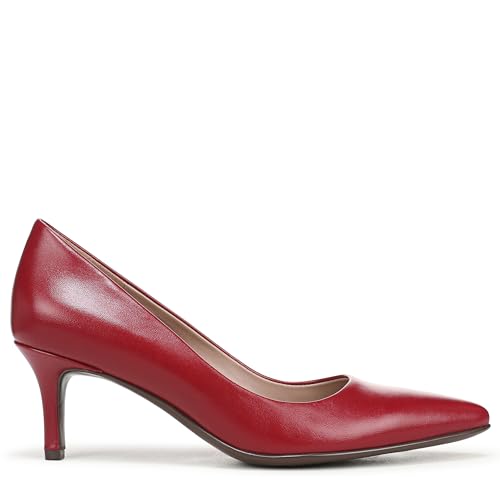 Image of Naturalizer Women's Everly Pump Hearts Flame Red Leather 7 M