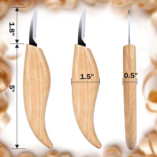 WYACOM Wood Carving Detail Knife-Whittling Chip Knife,Cutting Knife for Detail Wood Carving Craft Knife for Beginners Woodworking Professional (Detail Knife -1 PC)