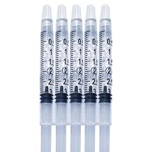 Bright White Smiles 44% Teeth Whitening Gel Syringe Refill Pack, Carbamide Peroxide, 5 Syringes 3ml,Tooth Whitener Formula