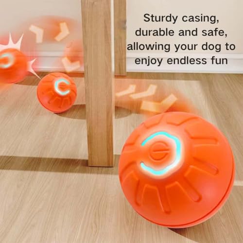 MILEDY 2PCS Shaky Ball for Dogs, Shaky Ball Toy for Dogs, Vibrating Dog Ball, Vibrating Ball for Dogs, Shaky Ball Moving Dog Toy, Automatic Moving Dog Toy Ball, Suitable for All Dogs (Orange+Blue) - Image 5