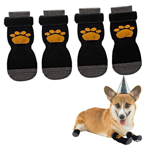 Double Anti-Slip Dog Socks with Adjustable Straps