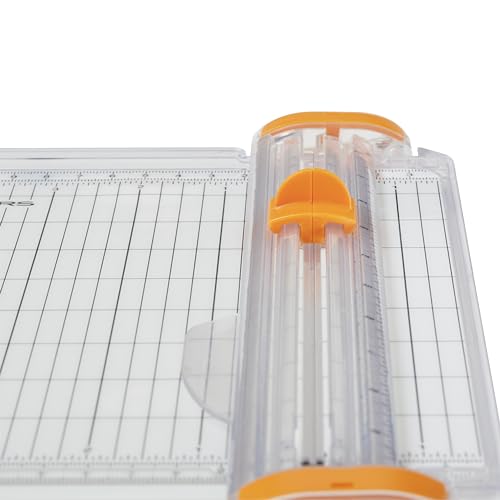 Fiskars SureCut Portable Paper Cutter Fits in 3 Ring Binder - 9" Cut Length - Craft Paper, Cardstock and Photo Trimmer - Scrapbooking Tool image 3