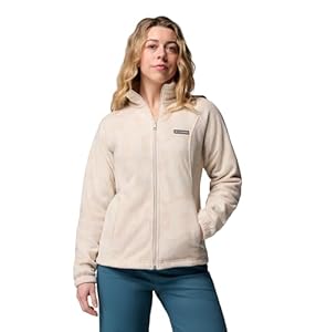 Columbia Benton Springs Jacke mit Reißverschluss, Bedruckt, Außenschicht Polyfleece, Slim Fit, auffallendes Design, praktische Eigenschaften - Damen