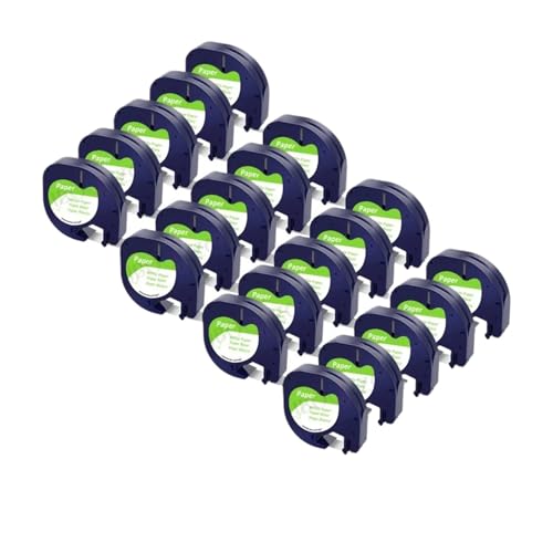 20 �� 12mm 91201 12267�ADymo LetraTag ���x���e�[�v 91331 91202 91203 91204 91205 91200 LT ���x�� LT-100H 2000 �p(20PK Paper White)