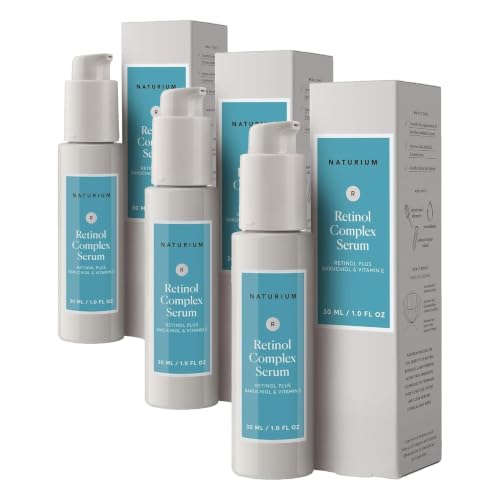 Image of Naturium Retinol Complex Serum, Encapsulated Retinols & Bakuchiol, Refining & Smoothing Facial Serum, 1 oz (Pack of 3)