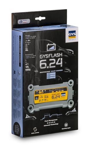 Gys - Caricabatterie Gysflash 6.24-0.8/6A Per Batterie 6, 12 E 24 V - 029460 - 7