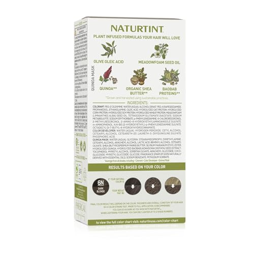 Naturtint 6N Dark Blonde Permanent Hair Color (Pack of 1), Ammonia Free, Vegan, Cruelty Free, up to 100% Gray Coverage, Long Lasting Results (Packaging may vary) - Image 6