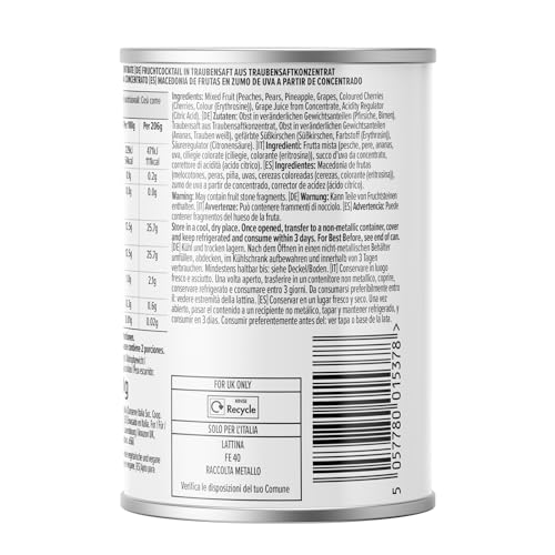 by Amazon Fruchtcocktail In Traubensaft Aus Traubensaftkonzentrat, 411g