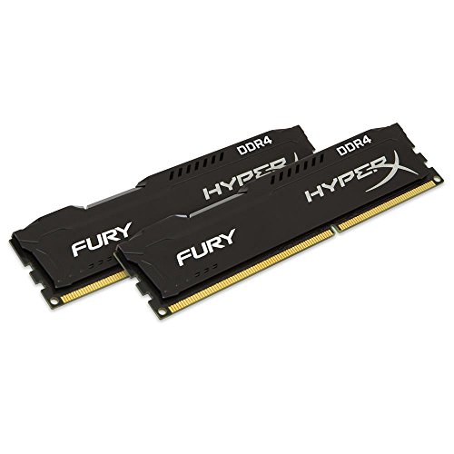 HyperX FURY HX426C15FBK2/8 DDR4 8 GB (Kit 2 x 4 GB), 2666 MHz CL15 DIMM XMP, Nero 2 pezzi