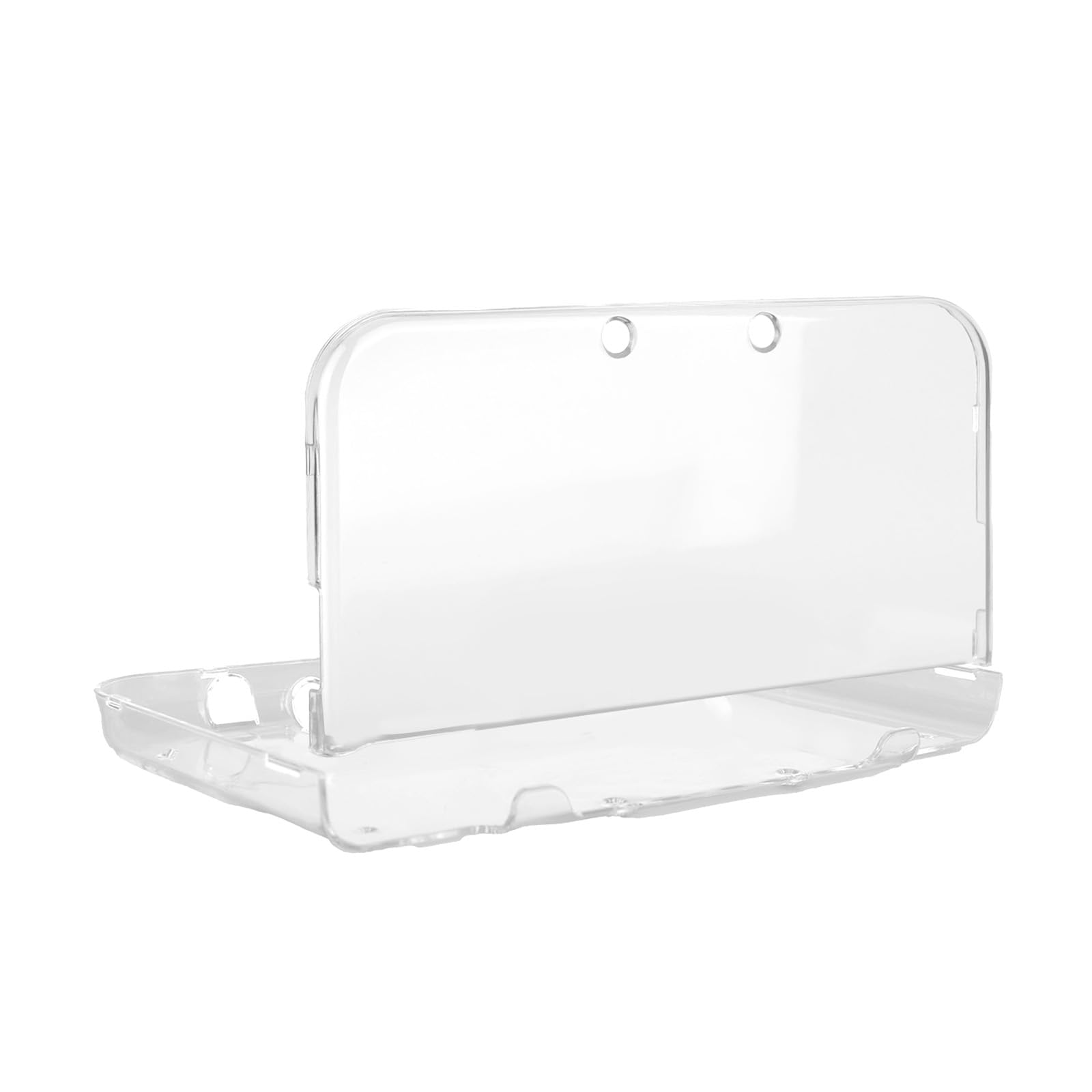 Etui Ochronne do Nowego 3DS XL/LL, Plastikowa Przezroczysta Osłona Ochronna Odporna na Zarysowania z 7 Szarymi Silikonowymi Padami do Kontrolera Kompatybilne z Nowym 3DS XL/LL