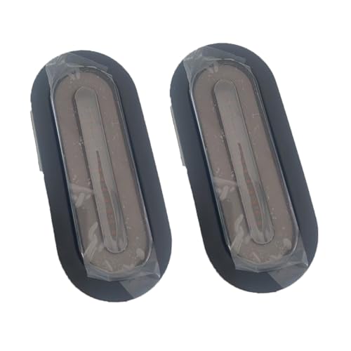 Turvysen 6 Inch Oval LED Trailer Tail Lights, 2 Pcs Smoked Lens Red 114 LEDs Turn Signal Running Brake Tail Lights, DC12V-24V Universal Waterproof Oval Tail Lights for Trailer Truck RV Van Boat