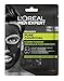 Produktbild L'Oréal Men Expert Pure Charcoal hautklärende Tuchmaske, für Männer, gegen Unreinheiten, trockene und ölige Haut versorgt mit Feuchtigkeit (4 x 30 g)
