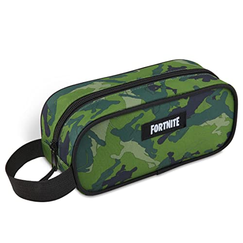 Fortnite Federmäppchen Junge, Camo Mäppchen Jungen, Gaming School Supplies (Grün Camo)