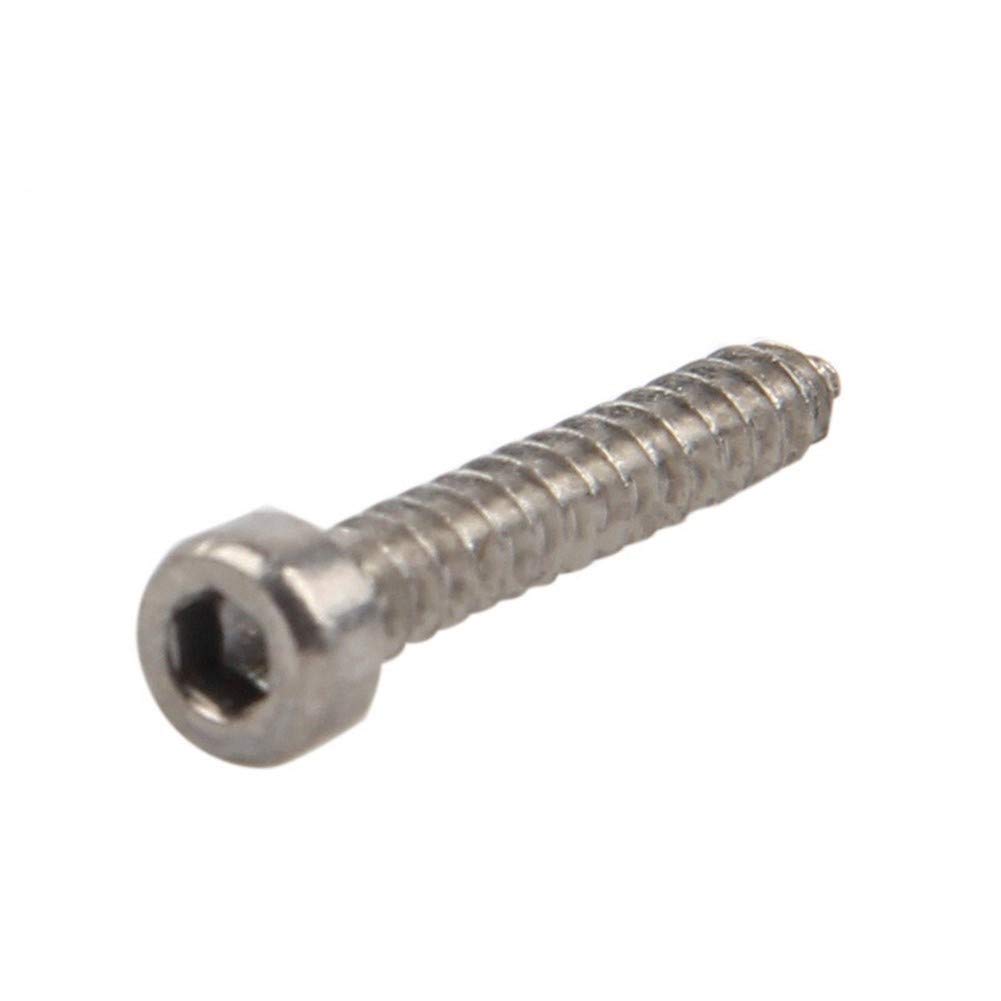Viti autofilettanti, M4 in acciaio inox cilindrico a testa esagonale, viti autofilettanti a tazza, 20 bulloni per rubinetto (14 mm)