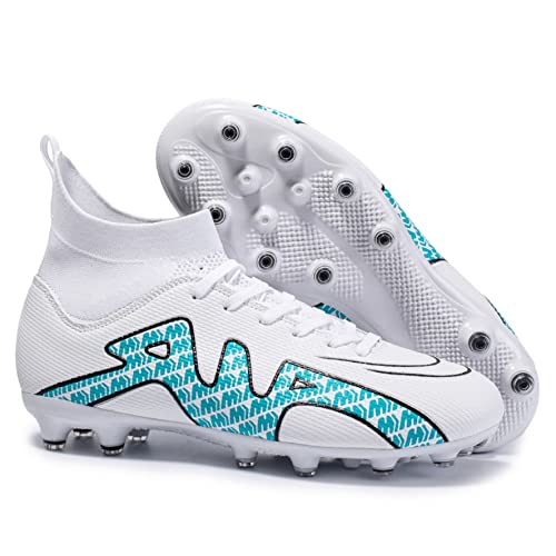 WEJIESS Jugend-Fußballschuhe Outdoor Herren-Fußballschuhe Herren High Top...