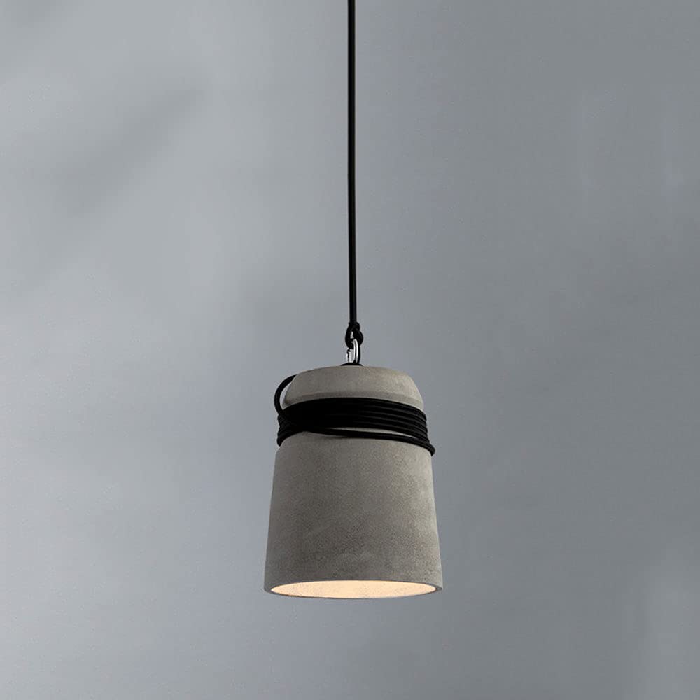 Suspension béton et chanvre pour illuminer votre table de salle à manger