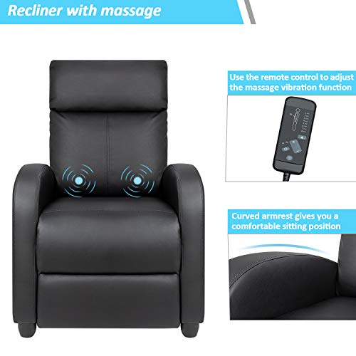 Furniwell Recliner Chair Massage Recliner Sofa Chair Adjustable