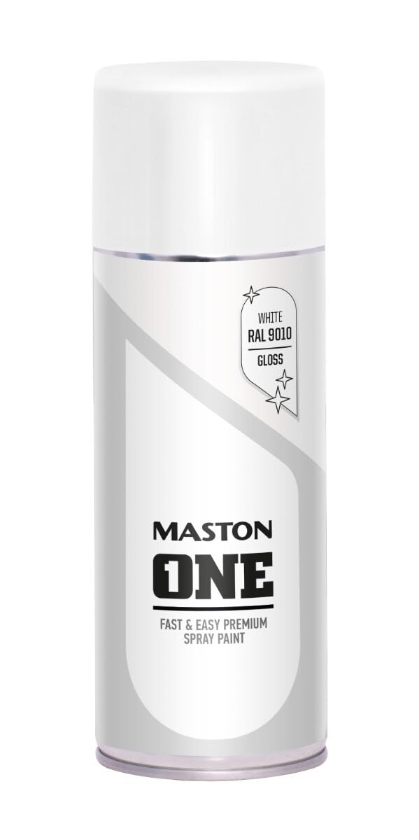Maston Spray Paint ONE - Gloss white RAL 9010 400ml
