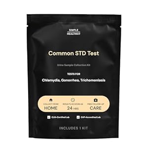 At-Home STD Test for Chlamydia, Gonorrhea, and Trichomoniasis – Tests for 3 Most Common STDs – STD Testing Kit – Free Follow Up Care & Fast Lab Results