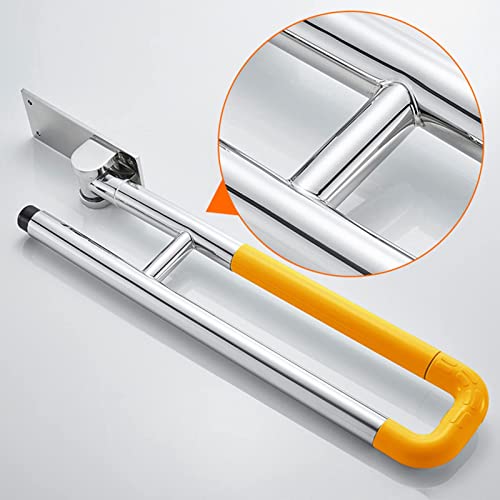 Barre d'appui de sécurité pliante en acier inoxydable pour WC - 6