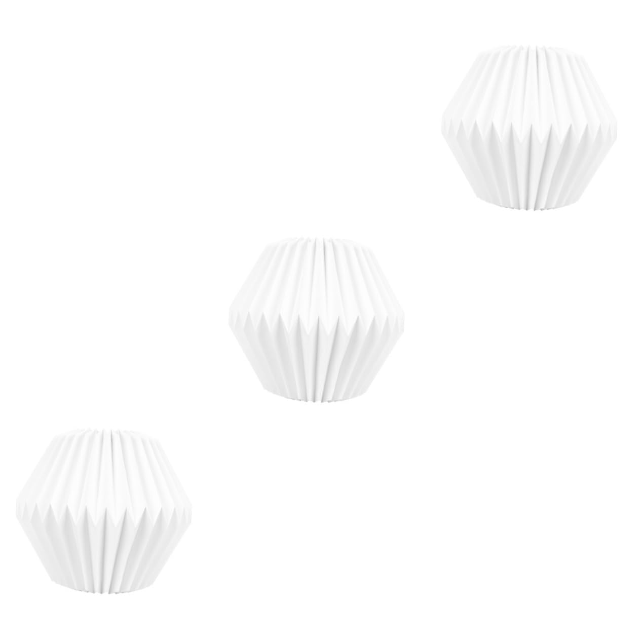 Hemobllo 3pezzi Lampadario Sospeso Stile Nordico Con Paralume Geometrico Coprilampada Elegante e Funzionale Per Decorare Ambienti Domestici