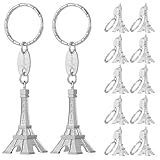 Pratique à transporter : avec sa taille compacte et sa conception légère, le porte-clés peut être facilement transporté n'importe où pour montrer votre amour pour la tour eiffel, mini porte-clés, pendentif clé en métal