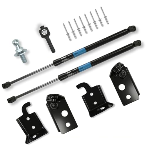 Image of TRAC  ULTRALIFT XUV700 Gas Spring System - Front Hood Hands‑Free Opening | Bonnet Gas Struts - Aluminium Hood‑Lift System | Easy DIY Install | Smooth & Durable Performance | Strong Aluminium Mount