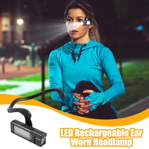 Linterna frontal LED recargable para camping y lectura nocturna 3