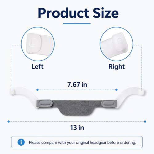 Image of 3-Pack Replacement Headgear with Arms | Compatible with DreamWear Nasal & Pillow Masks, Soft Adjustable CPAP Straps, Mask Frame & Cushion Not Included