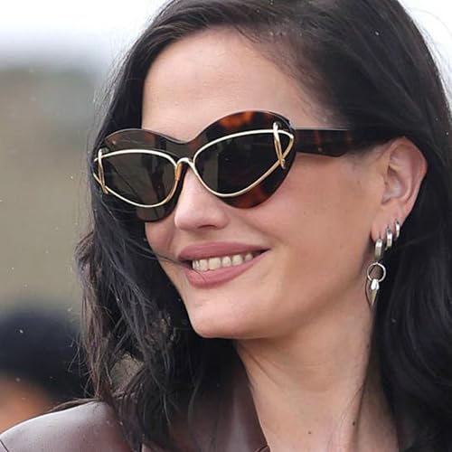 COTIA Fashion Cat Eye Sunglasses for Women Men Personality Y2k Punk Irregular Cateye Eyewear Sun Glasses W384