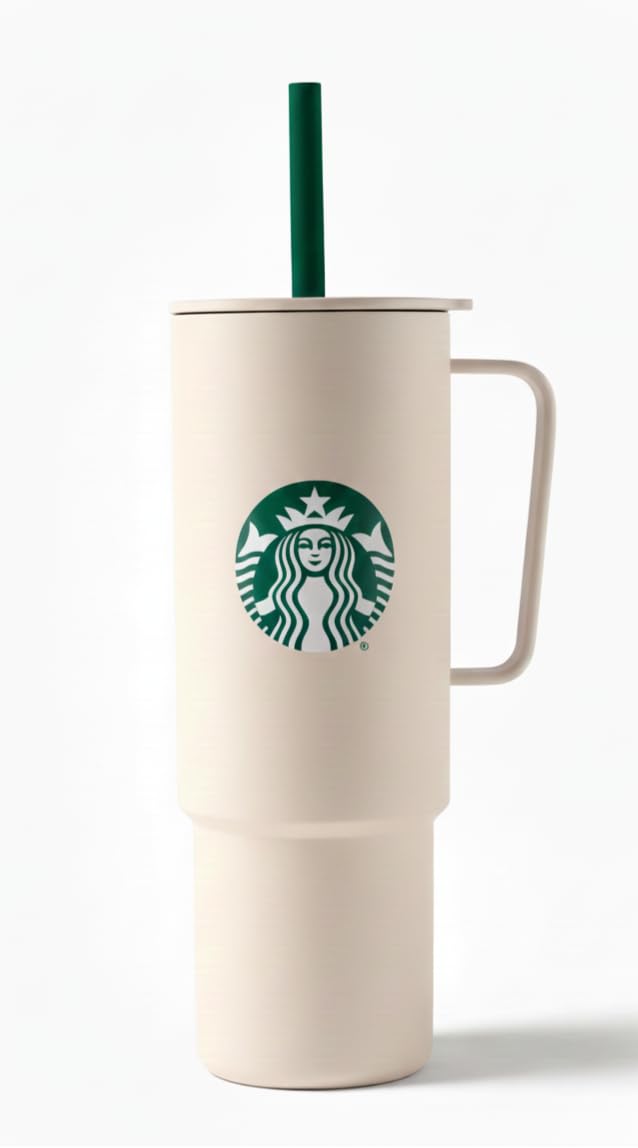 Amazon.com | Starbucks Stainless Steel Tumbler 32 oz White
